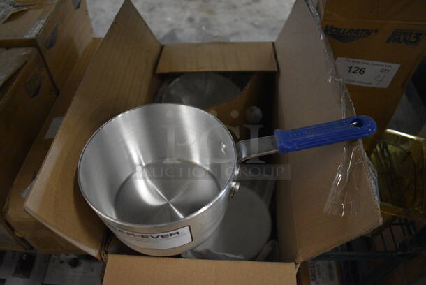 4 BRAND NEW IN BOX! Vollrath Metal Sauce Pots. 12x6x3.5. 4 Times Your Bid! - Image 3 of 4