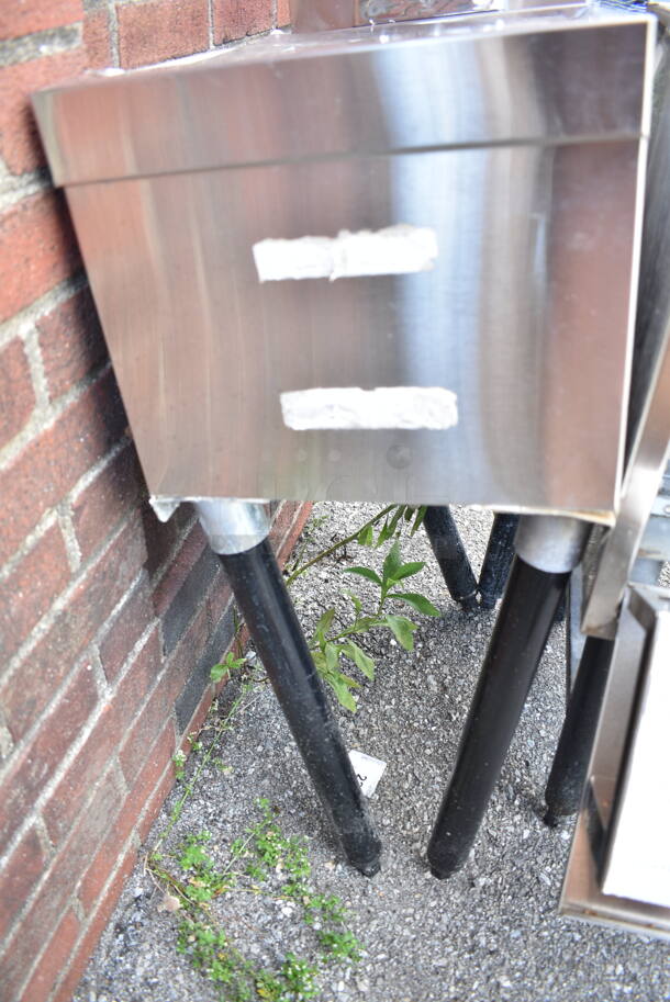 Stainless Steel Commercial Single Bay Sink w/ Faucet, Handles and Strain Insert.  - Image 2 of 4