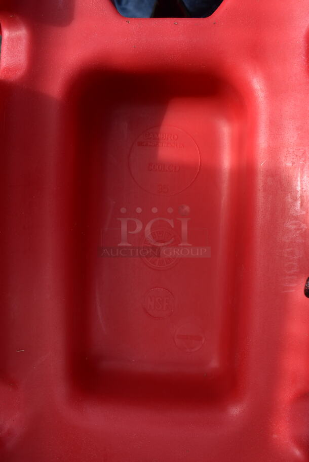 2 Cambro 500LCD Red Poly Insulated Beverage Holder Dispensers. 9x16.5x24. 2 Times Your Bid! - Image 11 of 12