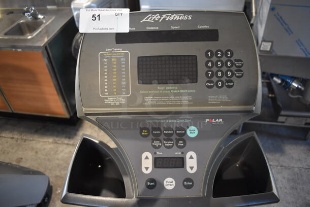 Life Fitness Metal Commercial Elliptical Machine. 28x80x60. Tested and Working! - Image 5 of 6