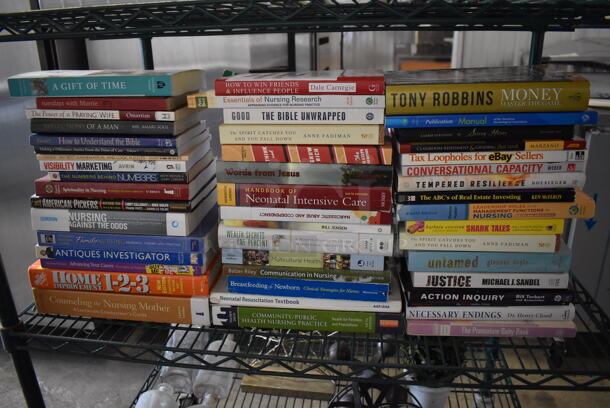 ALL ONE MONEY! Tier Lot of 48 Various Books Including Tax Loopholes, The Bible Unwrapped, Neonatal Intensive Care and Visibility Marketing - Image 1 of 7