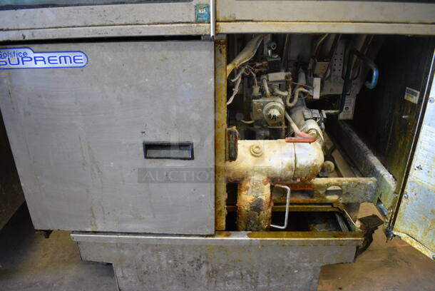 2012 Pitco Frialator Model SSH55 Solstice Supreme Stainless Steel Commercial Natural Gas Powered 2 Bay Deep Fat Fryer w/ Filtration System on Commercial Casters. 80,000 BTU. 31.5x34.5x48 - Image 7 of 8