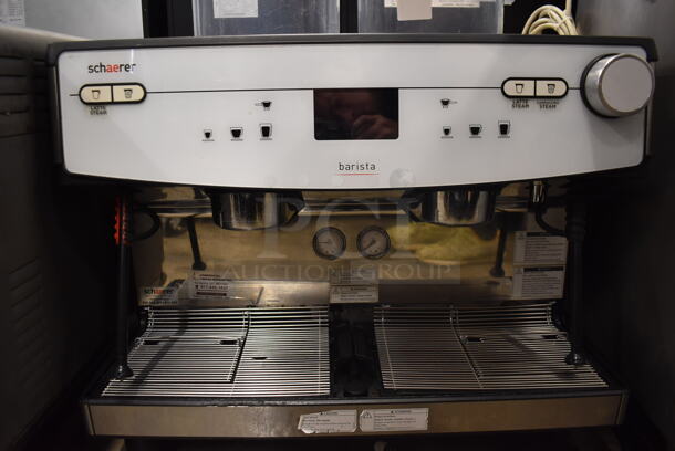 2018 Schaerer M 03 Commercial Stainless Steel Electric Countertop 2 Group Barista Espresso Machine. 208/240V.  - Image 6 of 7