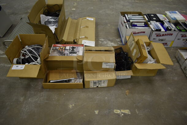 ALL ONE MONEY! Lot of Various Items Including Projector Mount and Wires. (Main Building)