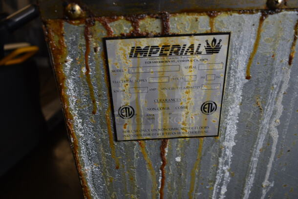 Imperial IFS-75 Stainless Steel Commercial Floor Style Electric Powered 75 Pound Capacity Deep Fat Fryer on Commercial Casters. 208/240 Volts. - Image 7 of 7