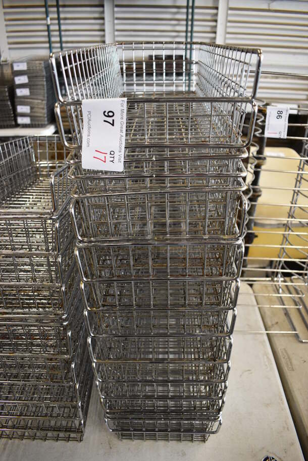 17 Metal Wire Baskets. 9x24x5. 17 Times Your Bid! - Image 2 of 3