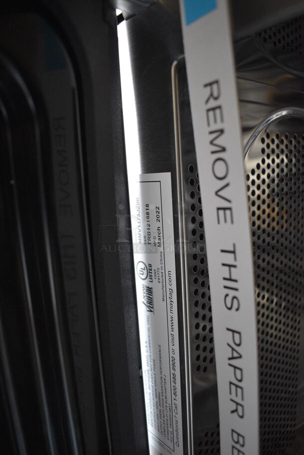 BRAND NEW! 2022 Maytag Stainless Steel Microwave Oven w/ Plate. 120 Volts, 1 Phase. 30x16x17 - Image 8 of 8