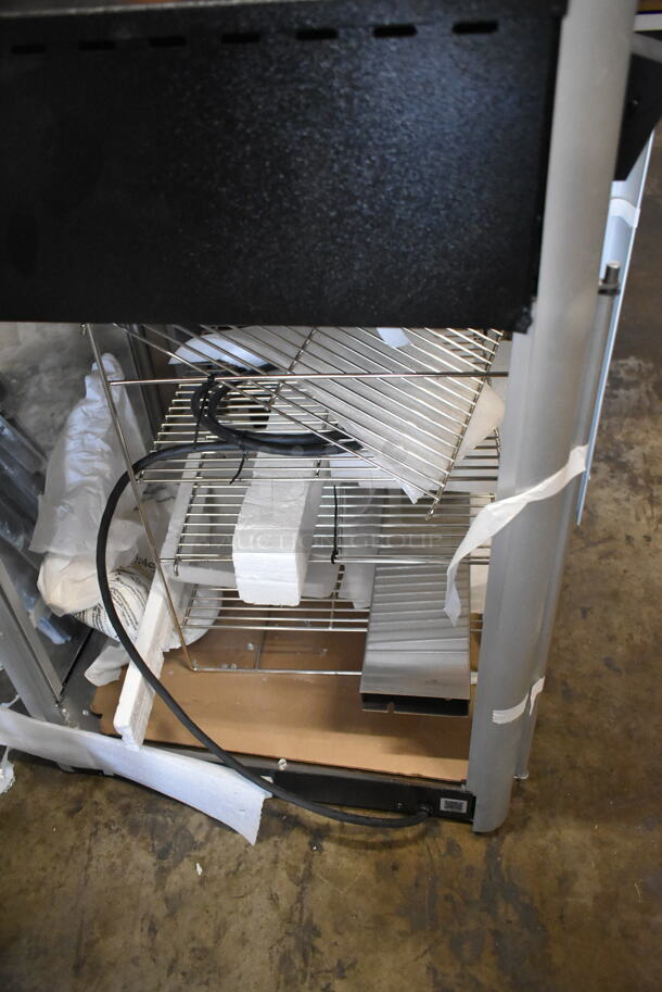 BRAND NEW SCRATCH AND DENT! Hatco FDWD-2X Flav-R-Fresh Two Door Heated Display Cabinet with Humidity Control and Multi-Purpose Rack. Broken/Missing Side Glass Panels. 120 Volts, 1 Phase. Tested and Working! - Image 5 of 5