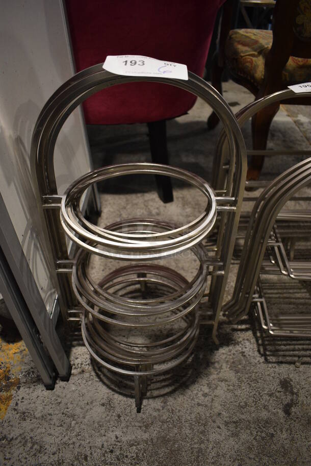 6 Metal Countertop 3 Tier Plate Racks. 13x12x23. 6 Times Your Bid!