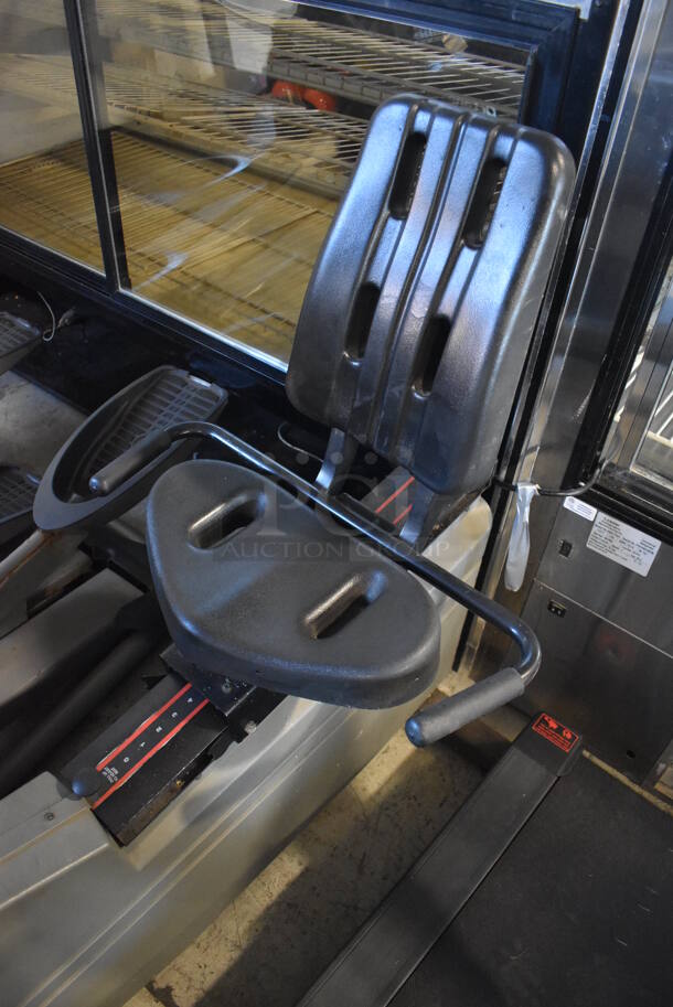 Life Fitness Life Cycle 9100R Metal Commercial Floor Style Stationary Exercise Bicycle. 24x52x50. Tested and Does Not Power On - Image 3 of 7