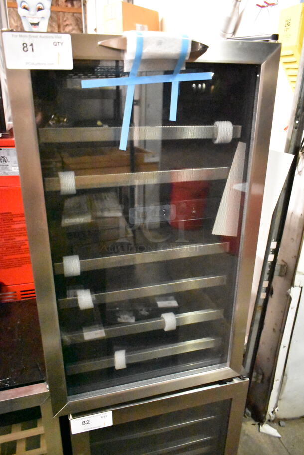 BRAND NEW SCRATCH AND DENT! Danby DWC286BLS Stainless Steel 20 Inch Wine Cooler 38 Bottle w/ Dual Temperature Zones and Reversible Door. 115 Volts, 1 Phase. Tested and Working! - Image 2 of 6