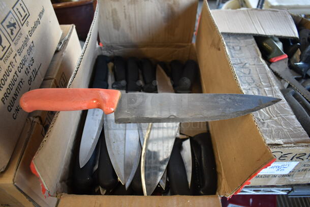 45 SHARPENED Stainless Steel Knives Including Chef Knives. 45 Times Your Bid! - Image 2 of 3