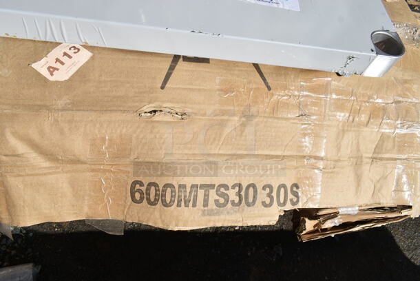 7 BRAND NEW SCRATCH AND DENT! Items Including 164TB2230 22" x 30" Cross Cast Iron Table Base Plate, 2 John Boos GSK8-3096 Metal Under Shelf, 600T2448G Regency 24" x 48" 18-Gauge 304 Stainless Steel Commercial Work Table with Galvanized Legs and Undershelf, Lancaster Table & Seating Black High Chair, 600MTS3030S Regency 30" x 30" 16-Gauge Stainless Steel Mixer Table with Undershelf. 7 Times Your Bid! - Image 3 of 11