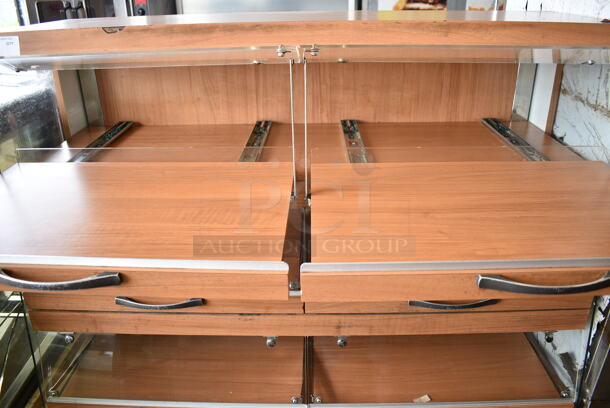 Wood Pattern Dry Display Case Merchandiser.  - Image 2 of 7