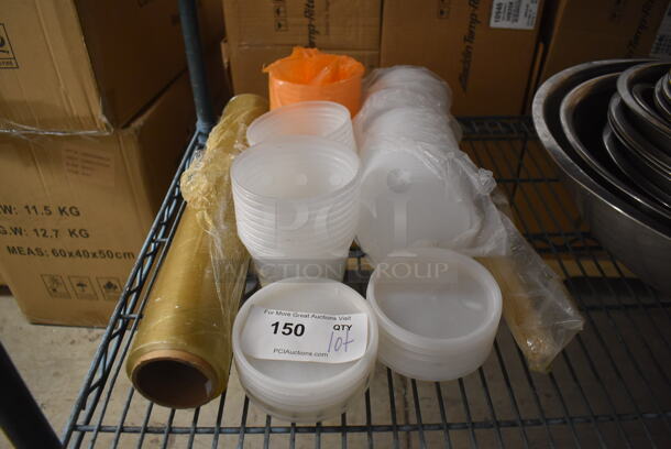 ALL ONE MONEY! Lot of Various Items Including Poly Bins and Lids