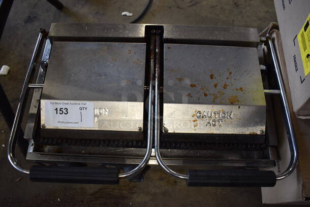 Vollrath Cayenne Stainless Steel Commercial Countertop Electric Powered Double Panini Press. 23x14.5x8. Tested and Working! - Image 4 of 11
