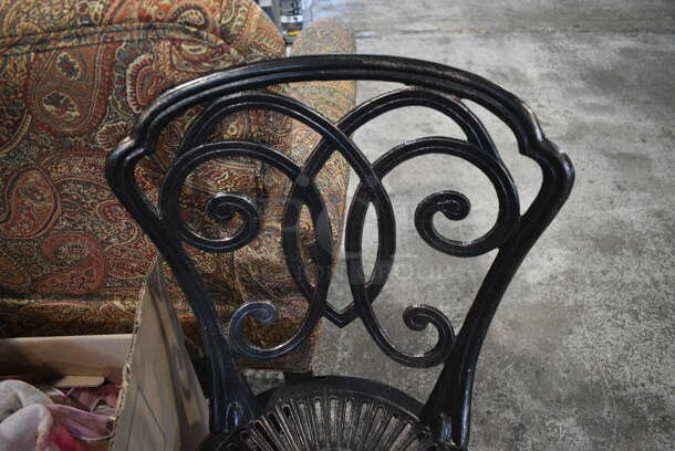 2 Metal Patio Chairs. 17.5x16x35. 2 Times Your Bid! - Image 4 of 4