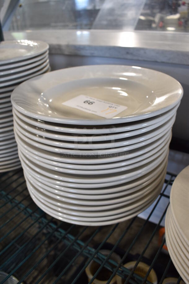 17 White Ceramic Pasta Plates. 10.5x10.5x1.5. 17 Times Your Bid! - Image 2 of 4