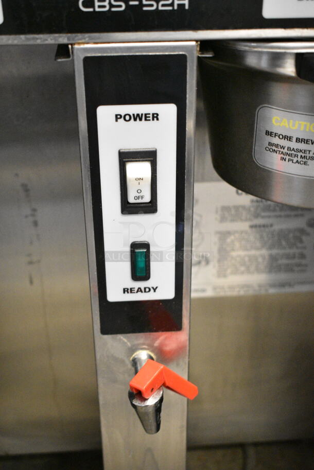 Fetco CBS-52H15 Stainless Steel Commercial Countertop Double Coffee Machine. 120/208-240 Volts, 1 Phase.  - Image 3 of 5