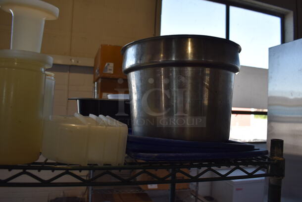 ALL ONE MONEY! Tier Lot of Various Items Including Poly Bins, Metal Bin and Bus Bin - Image 3 of 5