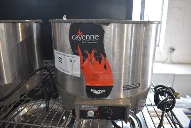 Vollrath Cayenne HS-11 Stainless Steel Commercial Countertop Soup Kettle Food Warmer w/ Lid. Does Not Have Drop In. 120 Volts, 1 Phase. Tested and Working! - Image 1 of 6