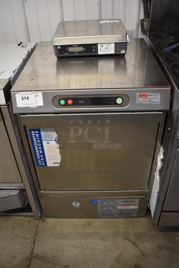 Hobart LXIC Stainless Steel Commercial Undercounter Dishwasher. 120 Volts, 1 Phase. 24x26x34 - Image 1 of 8