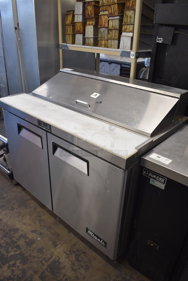 2020 Migali C-SP48-12-HC Stainless Steel Commercial Sandwich Salad Prep Table Bain Marie Mega Top on Commercial Casters. 115 Volts, 1 Phase. 48x30x45. Tested and Working! - Image 2 of 8