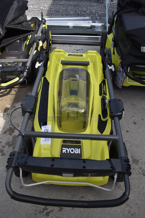 Ryobi RY401011VNM Metal Brushless Electric Powered Self Propelled Lawnmower. Does Not Come w/ Battery. 20x38x15
