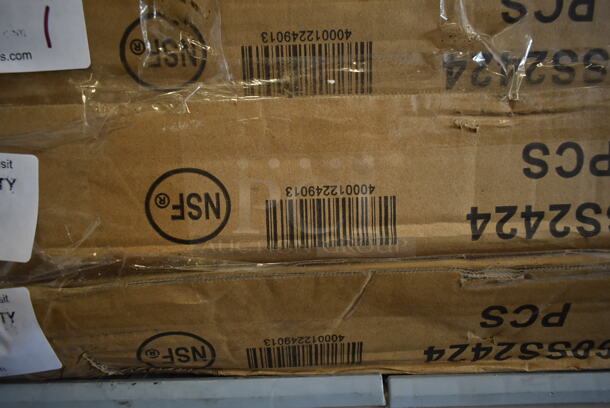 BRAND NEW SCRATCH AND DENT! Regency 460SS2424 Spec Line 24" x 24" NSF Stainless Steel Solid Shelf - Image 3 of 3