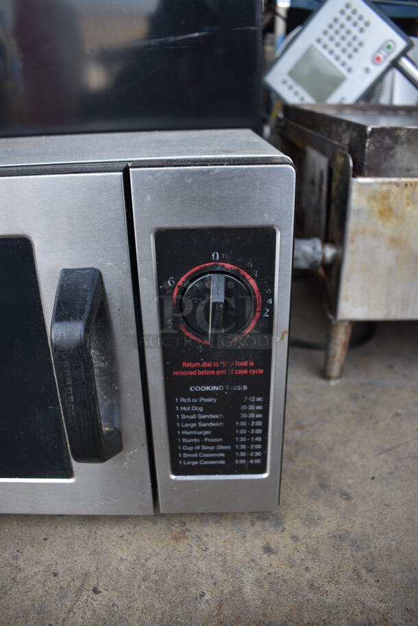 2010 Panasonic NE-1024F Stainless Steel Commercial Countertop Microwave Oven. 120 Volts, 1 Phase. 20x15x12 - Image 3 of 6