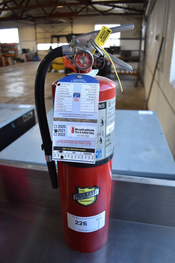 Buckeye Dry Chemical Fire Extinguisher. 6x5x21