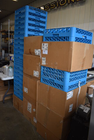 ALL ONE MONEY! Lot of 41 BRAND NEW Various Dish Caddies. Includes 19.5x19.5x4