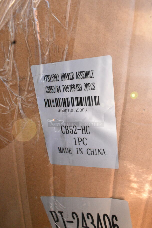 4 BRAND NEW SCRATCH AND DENT! Items Including Sabert 7174 Beverage on the Move 96 oz. Pop, Fill & Go Coffee Take Out Container - 25/Case, Avantco 17815292 Drawer Assembly for CBE-52-HC Refrigerated Chef Base, PJ-243406. 4 Times Your Bid! May Be Missing Pieces.  - Image 4 of 5