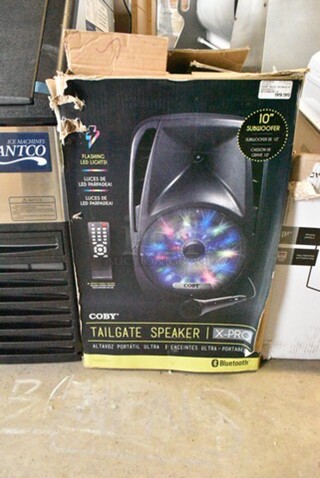 IN ORIGINAL BOX! Coby X Pro Tailgate Speaker. 
