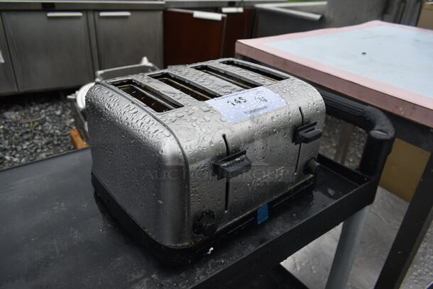 Waring WCT708 Stainless Steel Commercial Countertop 4 Slot Toaster. 120 Volts, 1 Phase.  - Image 2 of 5