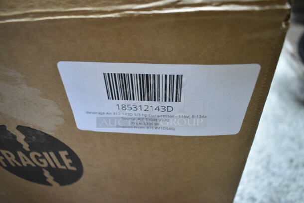 BRAND NEW SCRATCH AND DENT! Beverage Air 185312143D 1/3 hp Compressor. 115 Volts, 1 Phase.  - Image 3 of 3