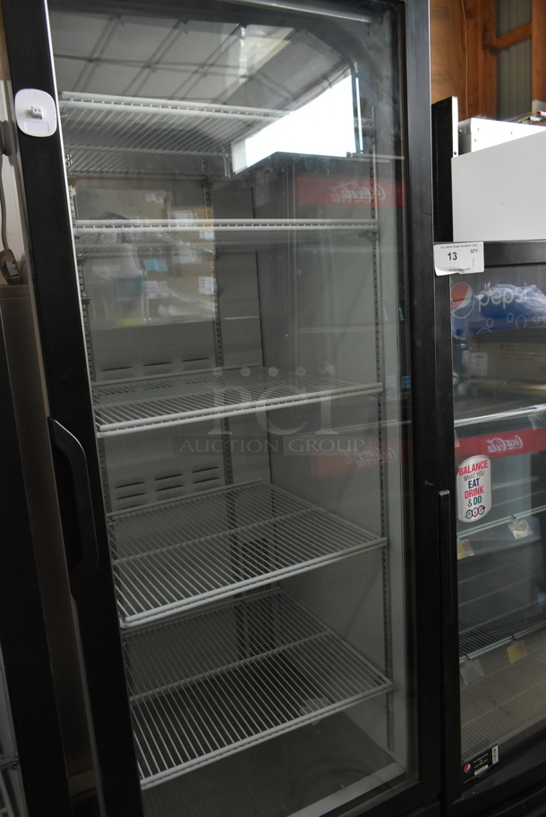 2019 Habco SE18 Metal Commercial Single Door Reach In Cooler Merchandiser w/ Poly Coated Racks. 115 Volts, 1 Phase. Tested and Working! - Image 2 of 5