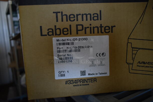 BRAND NEW SCRATCH AND DENT! AvaWeigh 334PRINTER Thermal Label Printer for Price Computing Scales - Image 8 of 8