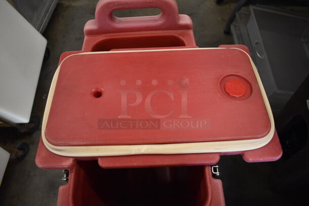 Cambro Model 500LCD Pink Poly Insulated Beverage Holder Dispenser. 9x16x24 - Image 4 of 6