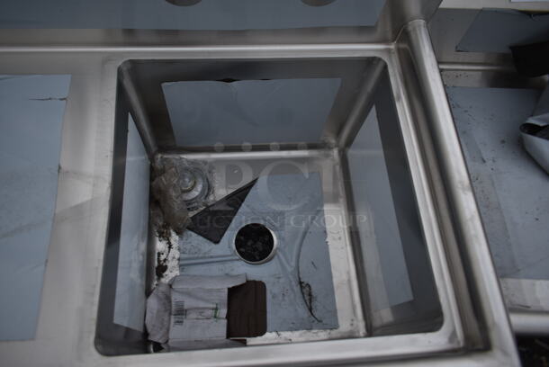 BRAND NEW SCRATCH AND DENT! Regency 600S1181824 LFT Stainless Steel Commercial Single Bay Sink w/ Left Side Drain Board. No Legs Bay 18x18. Drain Board 22x20 - Image 4 of 6