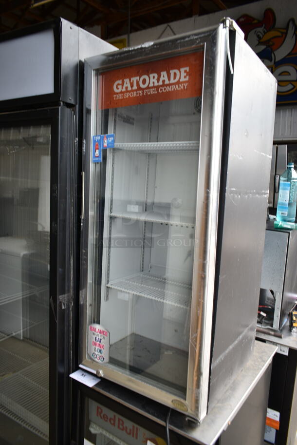 IDW GS-4-023EB-HUT Metal Commercial Single Door Mini Cooler Merchandiser. 110-120 Volts, 1 Phase. Tested and Working! - Image 1 of 5