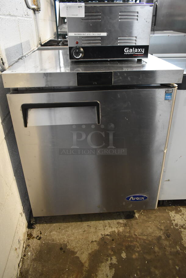 2020 Atosa MGF8401GR Stainless Steel Commercial Single Door Undercounter Cooler on Commercial Casters. 115 Volts, 1 Phase. Tested and Working! - Image 4 of 6