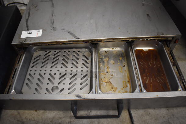 Stainless Steel Commercial Single Drawer Warming Drawer. 115 Volts, 1 Phase. 33x22x6. Tested and Powers On But Does Not Get Warm - Image 4 of 5