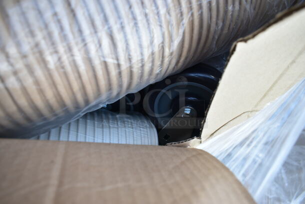 PALLET LOT of 20 BRAND NEW Boxes Including 2 Box Fineline 5032-BK Fineline 5032-BK Super Bowl 32 oz. Black PET Plastic Bowl - 100/Case, 128HD8COMBO Choice Heavy Duty 8 oz. Microwavable Translucent Plastic Deli Container and Lid Combo Pack - 240/Case, 500LSTRWL Choice 32 oz. Clear Sip-Through Lid with Extra-Wide Opening - 500/Case, 5001BNAP Choice 1-Ply White Beverage / Cocktail Napkin - 4000/Case, 433300100 Choice 6" x 1" x 8" White Sandwich / Cookie Bag - 2000/Case, 129MCR50B Choice 43 oz. Black Round Microwavable Heavy Weight Container with Lid 9" - 150/Case, 500CC20 Choice Clear PET Customizable Plastic Cold Cup - 20 oz. - 600/Case. 20 Times Your Bid!  - Image 5 of 12