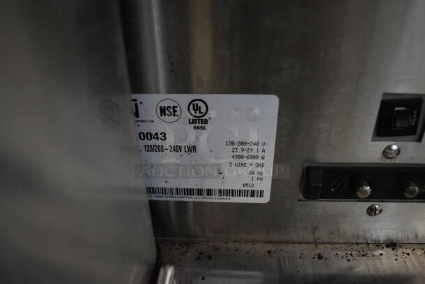 2012 Bunn Model DUAL SH DBC Stainless Steel Commercial Countertop Dual Coffee Machine w/ Hot Water Dispenser, 2 Stainless Steel Brew Baskets and 2 Bunn Model SH SERVER Satellite Servers. 120/208-240 Volts, 1 Phase. 18x24x36. Tested and Working! - Image 4 of 5