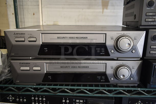 2 Mitsubishi HS-1280U Time Lapse Video Cassette Recorders. - Image 3 of 5