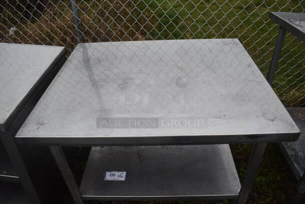 Stainless Steel Table w/ Metal Under Shelf. 36x30x29 - Image 3 of 4