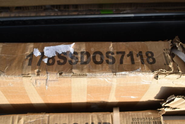 BRAND NEW SCRATCH AND DENT! Regency 178SSDOS7118 16 Gauge Stainless Steel 18" x 84" Heavy Duty Wall Shelf - Image 2 of 2
