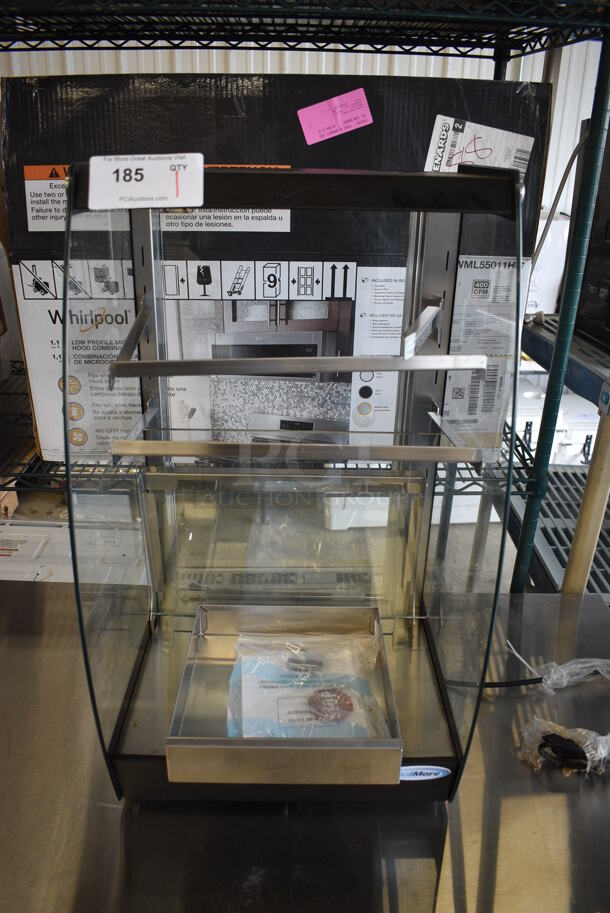 BRAND NEW SCRATCH AND DENT! KoolMore DC-3CB Metal Countertop Dry Display Case Merchandiser. 110-120 Volts, 1 Phase. 16x15x28