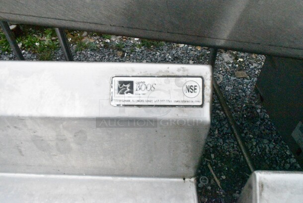 Stainless Steel Table w/ Back Splash and Under Shelf.  - Image 5 of 5